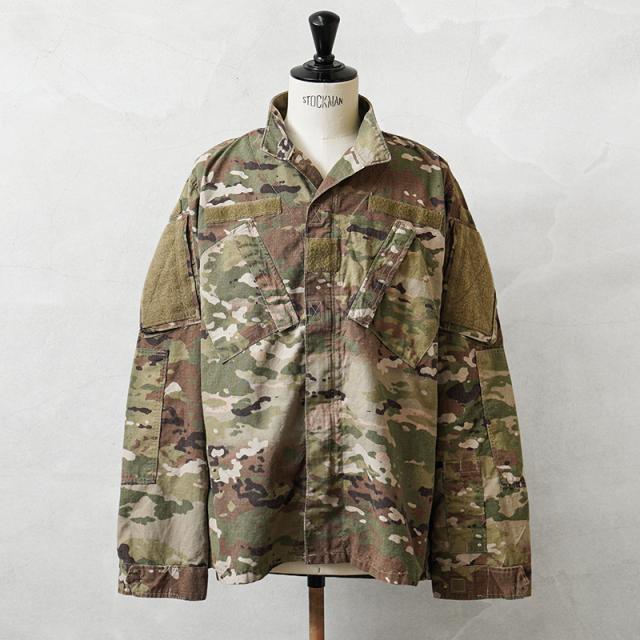 実物 USED 米軍 FLAME RESISTANT COMBAT ジャケット OCP スコーピオンW2【Cx】【I】｜メンズ ミリタリー 難燃素材 燃えにくい 迷彩 カモフラ 古着 ユーズド ヴィンテージ