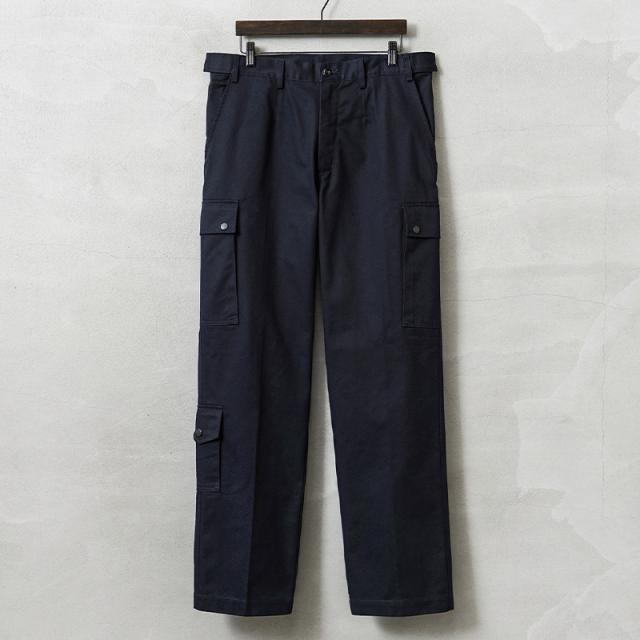実物 新品 デッドストック オランダ軍 王立保安隊 フィールドカーゴパンツ ナイフポケット付き NAVY【Cx】【I】