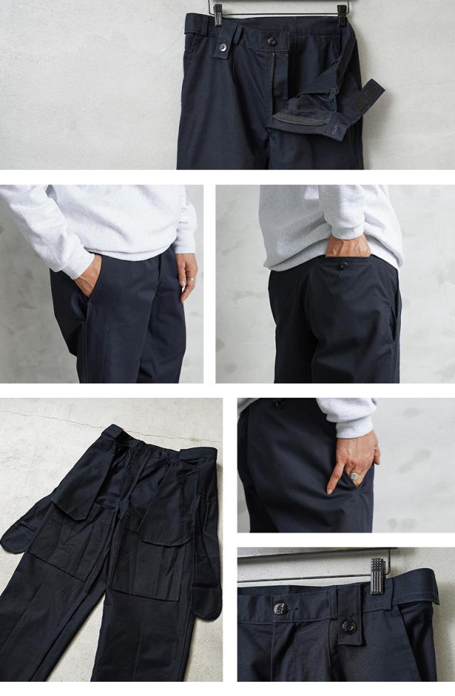 実物 新品 デッドストック オランダ軍 王立保安隊 インサイドポケット ワークパンツ NAVY【Cx】【I】_7