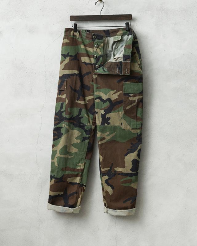 実物 USED 米軍 BDU WOODLAND CAMO カーゴパンツ ノンリップ【Cx】【I】｜メンズ ミリタリー アメリカ軍 迷彩 カモフラ 軍パン ユーズド ヴィンテージ 大きいサイズ_12