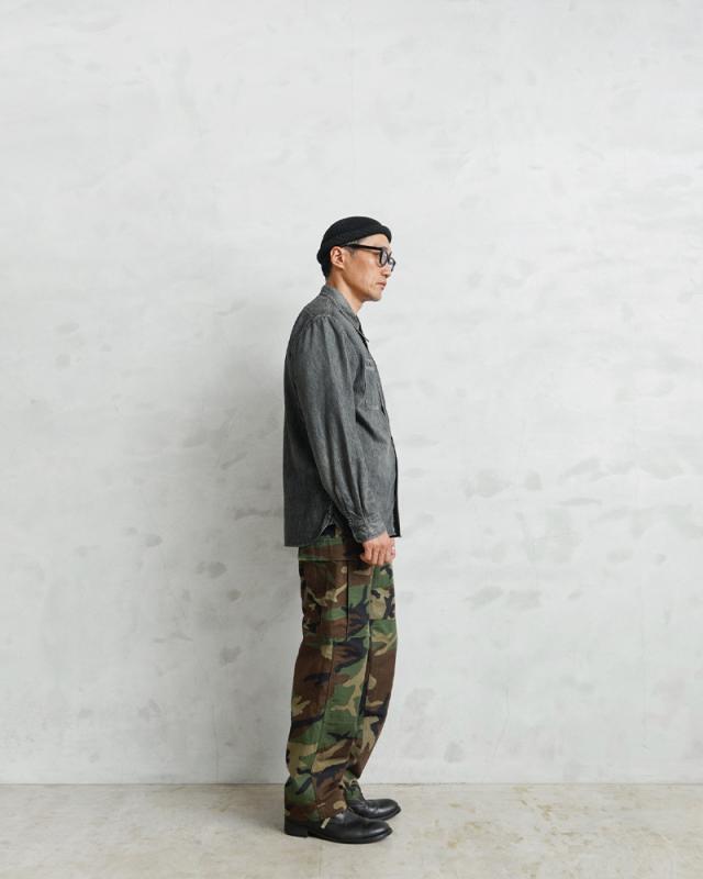 実物 USED 米軍 BDU WOODLAND CAMO カーゴパンツ ノンリップ【Cx】【I】｜メンズ ミリタリー アメリカ軍 迷彩 カモフラ 軍パン ユーズド ヴィンテージ 大きいサイズ_2