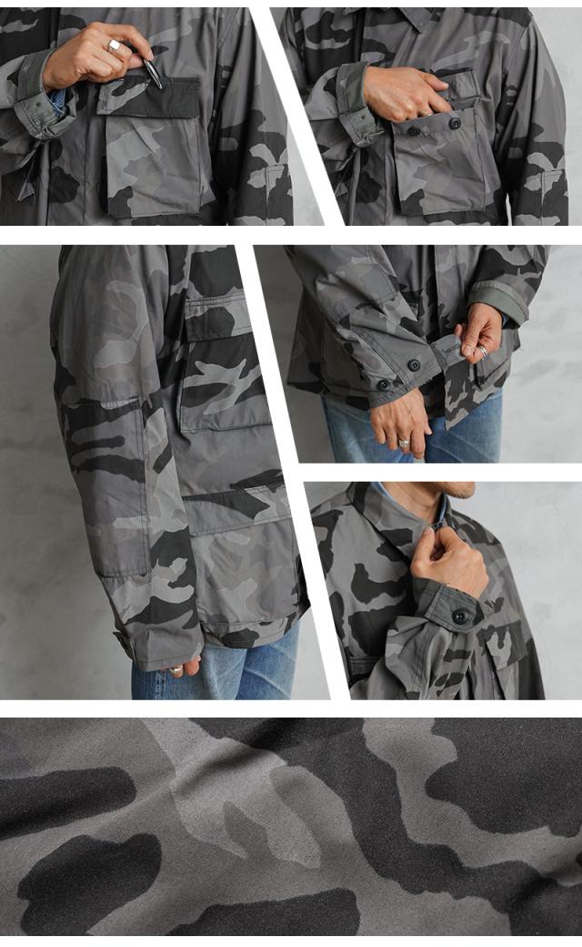 MADE IN USA 新品 米軍 BDU ジャケット モノトーン CITY CAMO【Cx】【I】_8
