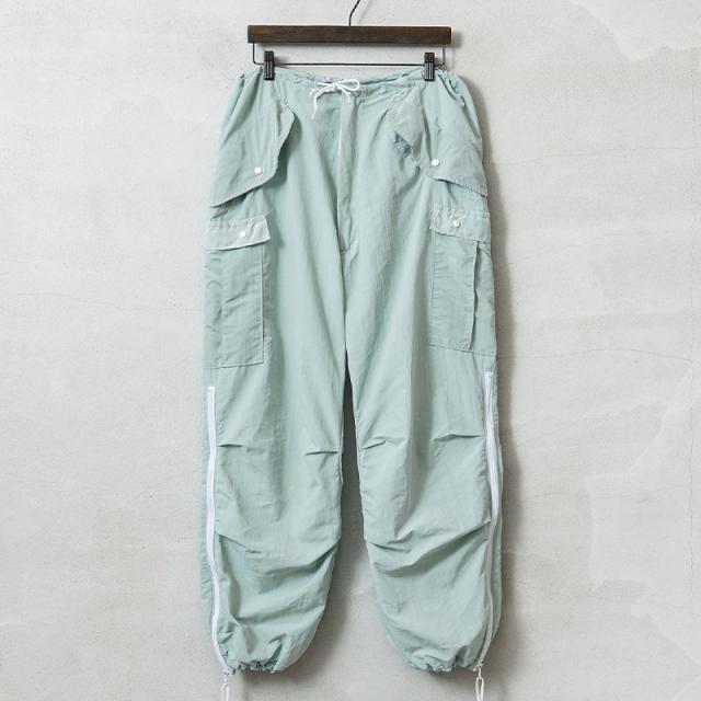 実物 新品 デッドストック 米軍 スノーカモ オーバーパンツ カーゴポケット付き ICE GREEN染め【Cx】【I】
