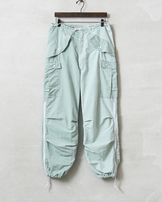 実物 新品 デッドストック 米軍 スノーカモ オーバーパンツ カーゴポケット付き ICE GREEN染め バイカラー【Cx】【I】_2