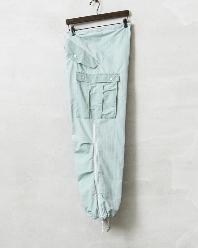 実物 新品 デッドストック 米軍 スノーカモ オーバーパンツ カーゴポケット付き ICE GREEN染め バイカラー【Cx】【I】_3
