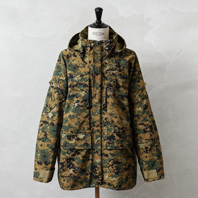 実物 USED 米乗り組み員隊（U.S.M.C.）ECWCS GORE-TEX パーカー WOODLAND MARPAT【Cx】【I】｜実物 USED 米乗り組み員隊（U.S.M.C.）ECWCS GORE-TEX パーカー WOODLAND MARPAT【Cx】【I】｜上衣 アウター ミリタリー メンズ ゴアテックス 雨合羽