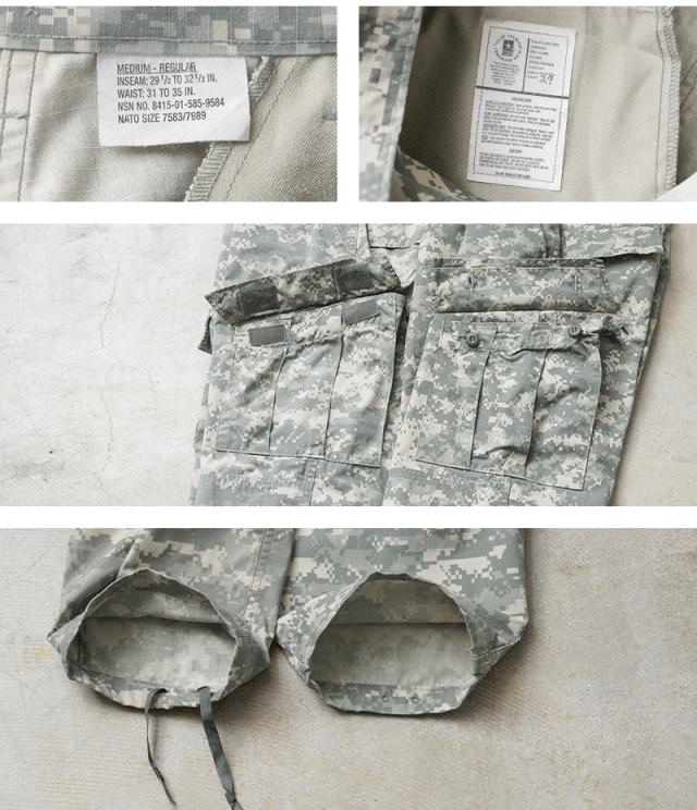 実物 USED 米軍 ACU コンバットカーゴパンツ UCP【Cx】【I】WAIPER 春
