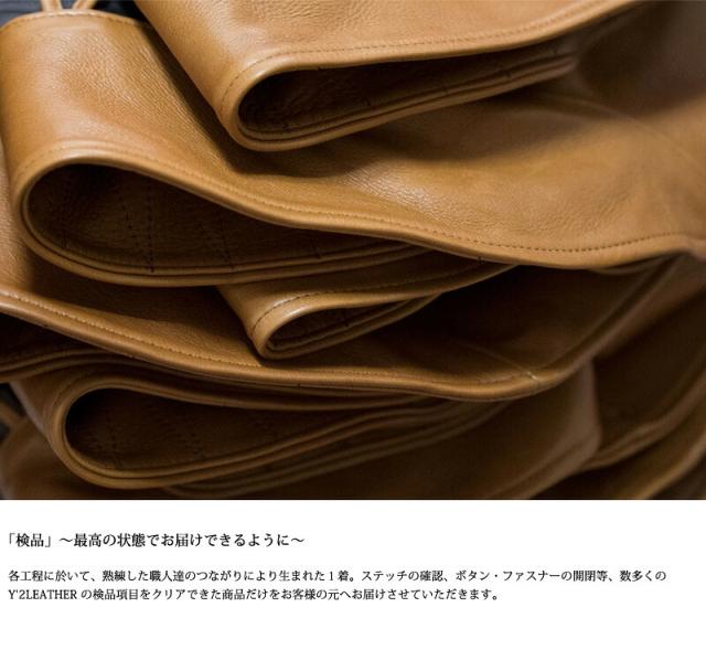 Y’2 LEATHER ワイツーレザー PR-65 VINTAGE HORSE LIGHT シングルライダースジャケット ホースハイド MADE IN JAPAN【Cx】【T】｜レザージャケット メンズ アウター 革ジャン 本革 馬革_5