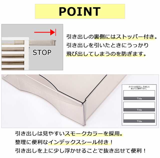 B4 レターケース 深型 3段 引き出し 日本製 書類収納 小物収納