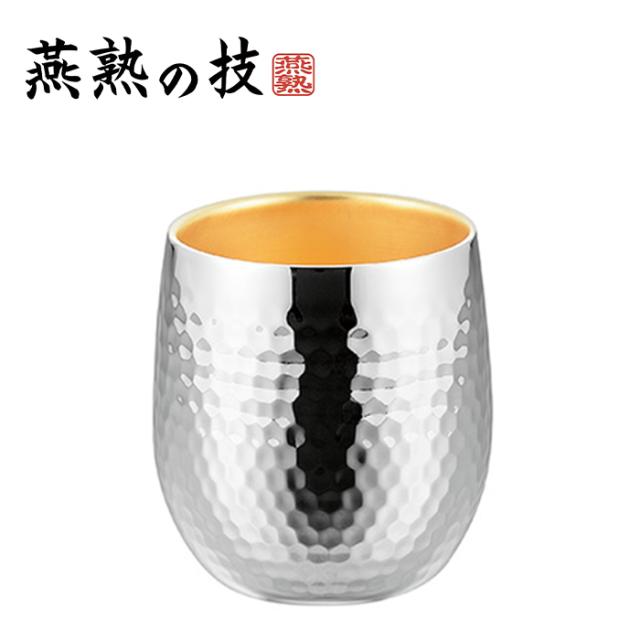 ステンレス ロックカップ 250ml 内金メッキ 槌目加工 二重構造 日本製 燕熟の技 タンブラー ロックグラス 国産 YKM-0382の通販は 8,056円