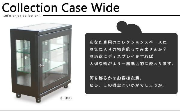 ガラスケース コレクションケース ショーケース ワイド コンパクト