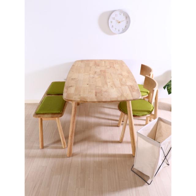 ダイニングテーブル 木製 ダイニングベンチ おしゃれ シンプル 食卓 ナチュラル Natural Signature 135×80cm 天然木 北欧 FGB-2011の通販は