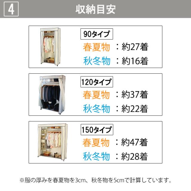 ハンガーラック カバー付き おしゃれ キャスター付き スチールハンガー 90幅 頑丈 収納 クローゼット 洋服掛け 衣類収納 衣類 洋服 TKM-7095の通販は