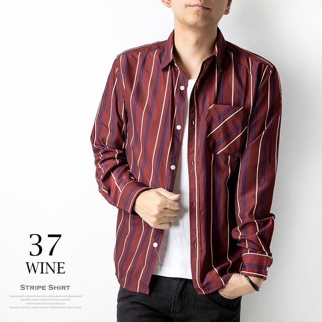 シャツ メンズ ストライプ マルチストライプ ストライプシャツ 長袖 カジュアルシャツ 全5色 931l05の通販はau Pay マーケット Geneless