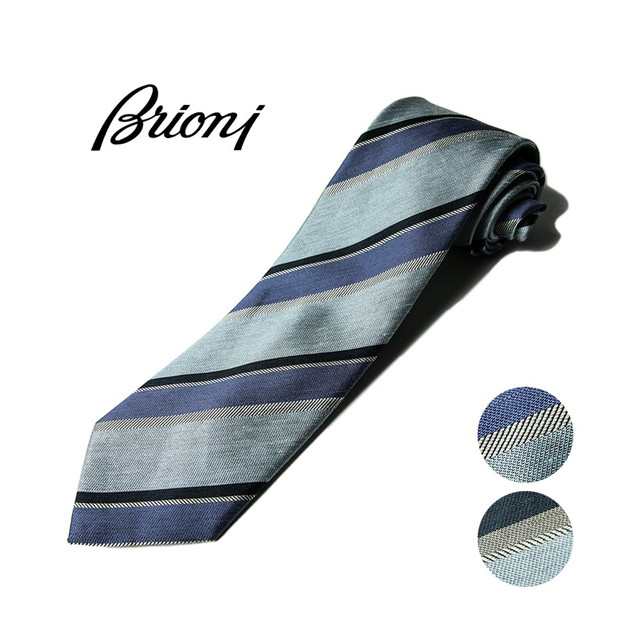 Brioni ブリオーニ ネクタイ ニットタイ シルク リネン 麻 全2色 P8420