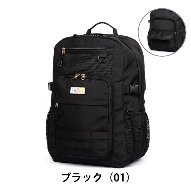 HeM ヘム リュック 通学 30L 大容量 女子 男子 中学生 高校生 モル デイパック リュックサック スクールバッグ 撥水 A4 B4 PC収納 タブレット 軽量 多機能 ポケット 黒 可愛い 推し活 キーホルダー 部活 遠征 旅行 入学祝い_3
