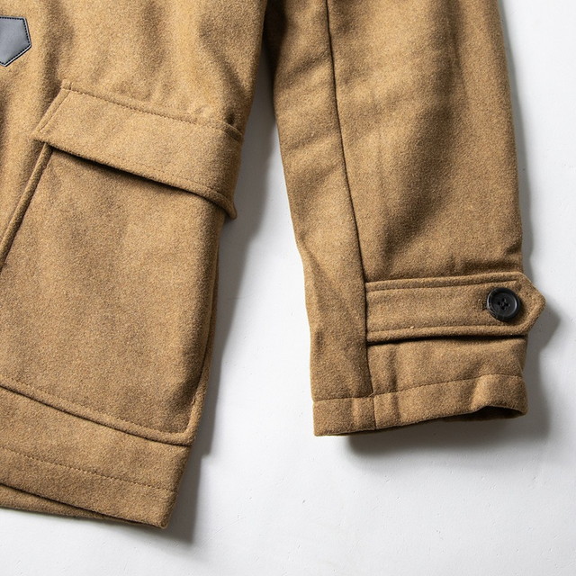 ダッフルコート メンズ ウール ジャケット アウタ ショートダッフルコート ダッフルパーカ ショート の通販はau Pay マーケット Geneless