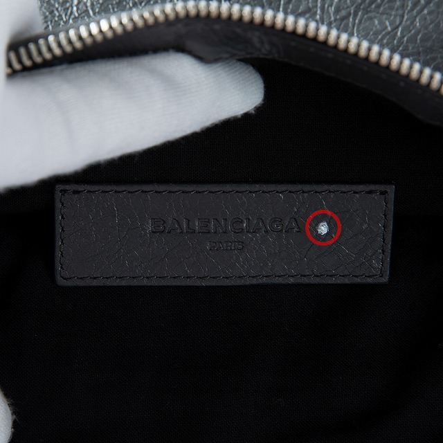 【未当てはめる中古品】 BALENCIAGA バレンシアガ CLASSIC CLIP 古典派音楽 ゼムクリップ クラッチペダル御徒面子 二つ目御徒面子 メンズ レディース ユニ一発やる D9H04 1110 フォッシルグレー GRAY なめし革 273022
