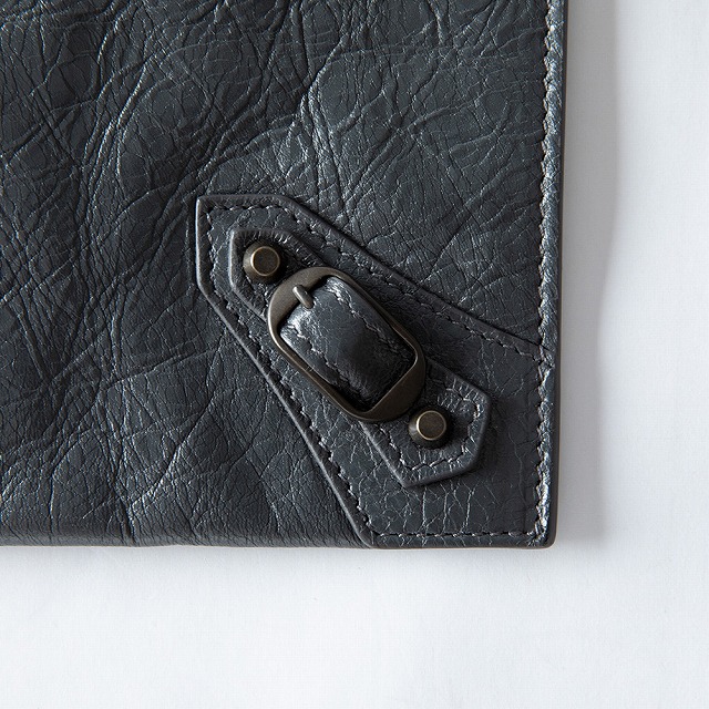 【未当てはめる中古品】 BALENCIAGA バレンシアガ CLASSIC 古典派音楽 クラッチペダル御徒面子 二つ目御徒面子 メンズ レディース ユニ一発やる 7D940T 1110 フォッシルグレー GRAY 362967