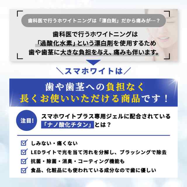 ホワイトニング ledライト ジェル セット 【一般医療機器】 マウス