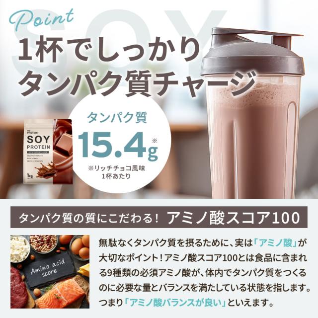 ソイプロテイン 1kg ザプロ 選べる7フレーバー ダイエット ソイ 