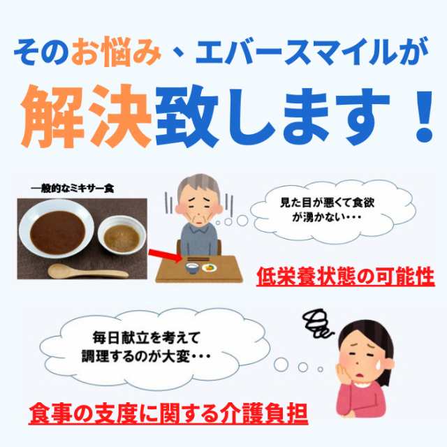 介護食品 介護食 区分3 エバースマイル ムース食 22種×各2個セット