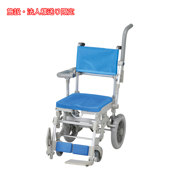 (法人様限定 代引き不可) シャワースカールE　SAL 穴無しシート SW6402SAL ウチヱ (お風呂 椅子 浴用 シャワーキャリー 背付き 折りたたみ 介護) 介護用品