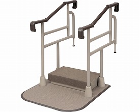 玄関用自在手すり　ツインディ XPN-L80201　両手すり踏み台付 パナソニック (玄関台 立ち上がり)  介護用品の通販は