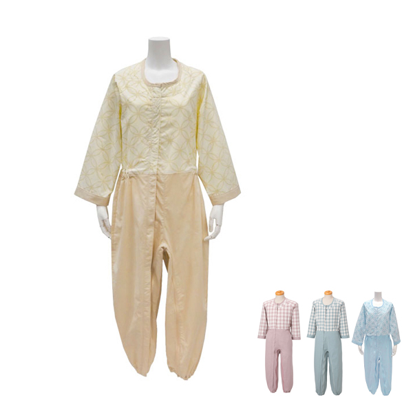 制菌介護用つなぎフルオープン型 S M L 丸昌オールシーズン 介護用パジャマ 介護用つなぎ服 男女兼用 介護用品の通販は 6,140円