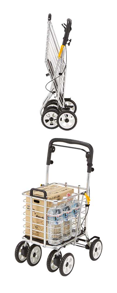 ノーブルワゴンM NBW-1M マキテック シルバーカー ショッピングカート 折りたたみ 介護用品_1