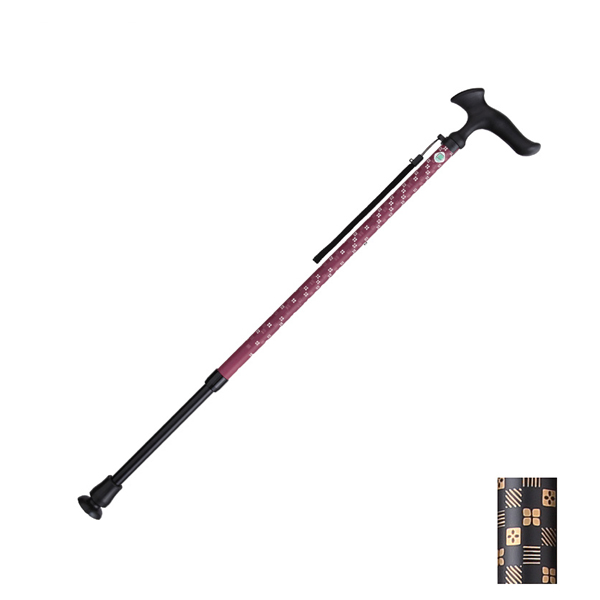 杖 ステッキ 女性 男性 おしゃれ 伸縮 握りやすい 細首 ストラップ付 かるがもE 伸縮S・M兼用 WB3791 WB3792 フジホーム 介護用品 つえ 長さ調節 歩行補助 散歩 支え 誕生日 母の日 父の日 敬老の日 ギフト プレゼント