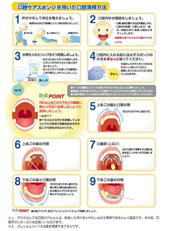 500本入 マウスピュア 口腔ケアスポンジ 紙軸 500本入 S M L 川本産業