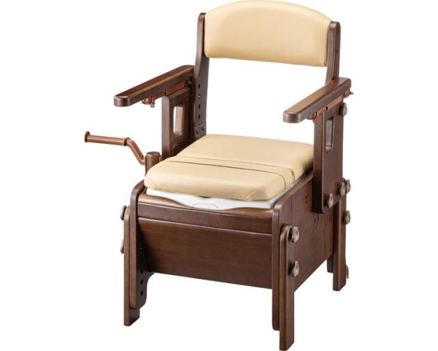 アロン化成 安寿 家具調スマートトイレNEO はねあげ 533-685 標準便座 (介護 ポータブルトイレ キャスター付き) 介護用品の通販は