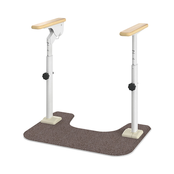 安寿 ATTOGRIP アットグリップ トイレサポート HN-T 片側はねあげ/片側ノーマル 870-089 アロン化成 トイレ 手すり 立ち上がり 補助手すり 転倒防止 介護用品