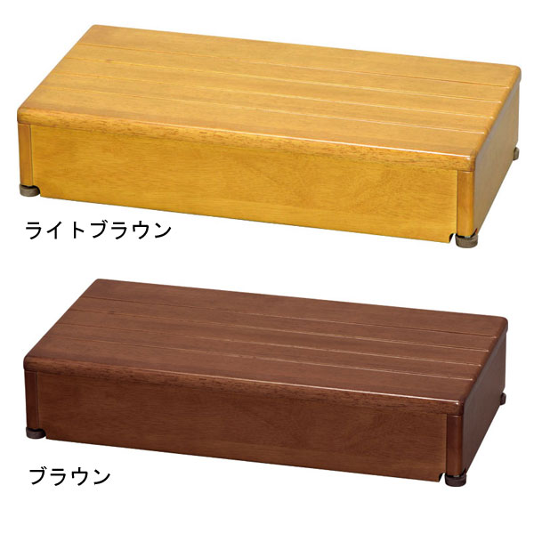 安寿 木製玄関台 1段タイプ 60W-30-1段 アロン化成 玄関 踏み台 木 踏み台 木製 転倒防止 ステップ 踏み台 ステップ 木製 介護用品_1