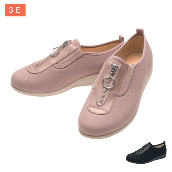 介護シューズ 介護靴 女性 レディース 3E 快歩主義 L117 アサヒシューズ 屋外 抗菌 防臭 おしゃれ ファスナー 履きやすい 歩きやすい 軽量 転倒防止 日本製 婦人 誕生日 母の日 敬老の日 プレゼント 介護用品の通販は 5,354円