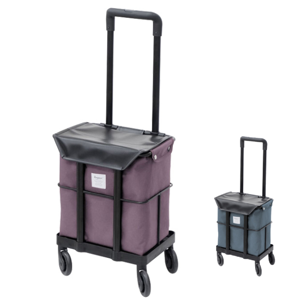 ショッピングカート キャリーバッグ 大容量 おしゃれ メロディ カーゴ グレイッシュローズ スモーキーブルー 島製作所 (ウォーキングカーの通販は