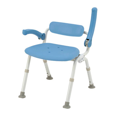 パナソニック シャワーチェア ［ユクリア］ ミドルSP腰当付おりたたみN PN-L42021 介護用品_6