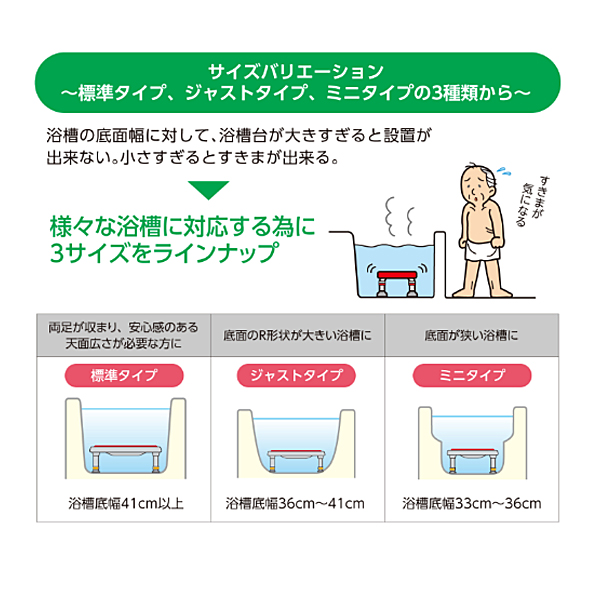 アロン化成 安寿 軽量浴槽台 “あしぴた”すべり止めシートタイプ