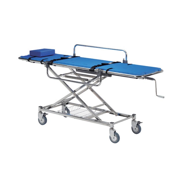 代引き不可 ステンレス製浴室用ストレッチャー 昇降式・担架固定型 TY225ESS 日進医療器 介護用品の通販は 198,350円