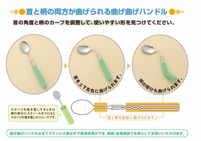 曲げ曲げハンドル スポンジ付 S 28 スプーン フォーク兼用 大 丸型スポンジ2 8cm付 R 21 S 28 フセ企画 介護用品の通販はau Pay マーケット 介護用品専門店 まごころショップ