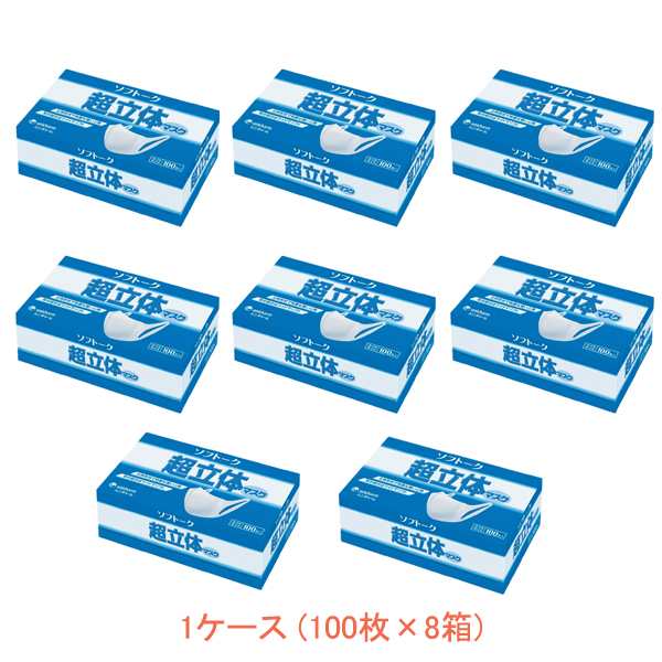 (1ケース) 使い捨てマスク ソフトーク超立体マスク ふつうサイズ 53418→58860　100枚×8箱 ユニ・チャーム 施設 病院 感染対策商品 介護用品の通販は