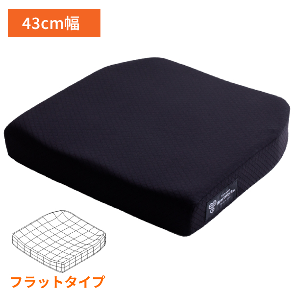 車椅子 クッション タカノクッションMOLA フラットタイプ TC-ML43F 43cm幅 (車いすクッション 車イス 3D形状 座位保持 体圧分散) 介護用の通販は