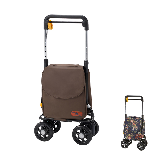 シルバーカー おしゃれ 散歩 シニア サポキャリー RS-200 右手専用 マキテック カート 軽量 コンパクト 買い物 ショッピングカー 老人車 介護 介護用品
