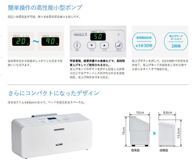 代引き不可 エアマスター トライセルE 上敷きタイプ CR-333 幅90cm ケープ エアマットレス 体圧分散 マット 床ずれ予防 介護用品