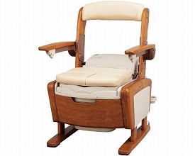 アロン化成 安寿 家具調トイレAR-SA1 シャワピタ はねあげH　533-816 (温水シャワー付きポータブルトイレ 家具調トイレ) 介護用品の通販は