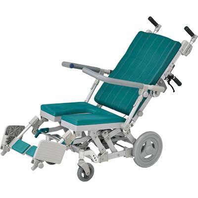 (法人様限定 代引き不可) シャワーラクリクSAL U型シート SRC009 ウチヱ (お風呂 椅子 浴用 リクライニング シャワーキャリー) 介護用品_1
