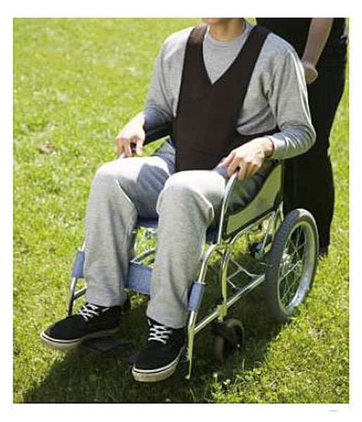 特殊衣料 車椅子ベルト ／4010 M ブルー - 車椅子