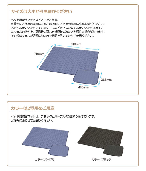 (施設様・法人様送り限定)(代引き不可 受注生産) ベッド用減圧マット 小 CAK-10 加地 (褥瘡 床ずれ) 介護用品_2