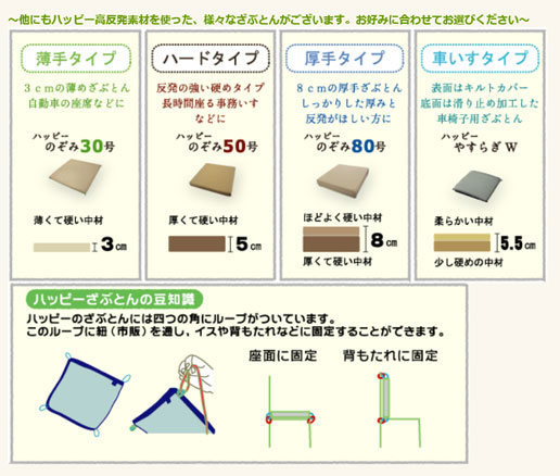 代引き不可 ハッピーのぞみ55号 9203 40×40×5.5cm ハッピーおがわ 介護用品_3